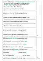 Vorschau - Klassenarbeiten - Deutsch-Probe (Adjektive) 5 - Seite 1