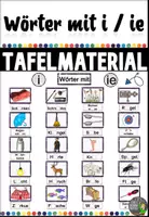 Vorschau - Präsentationen/Tafelbilder - Tafelmaterial - Wörter mit i und ie - Deckblatt