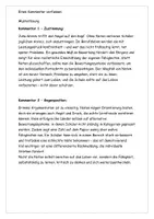 Vorschau - Arbeitsblätter - einen Kommentar verfassen mit Musterlösung - Seite 3