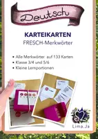 Vorschau - Fördermaterial/Inklusion - Merkwörter Karteikarten - Deckblatt