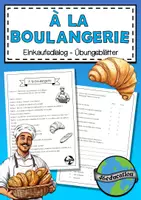 Vorschau - Arbeitsblätter - Übungsblätter Einkaufsdialog À la boulangerie - Deckblatt