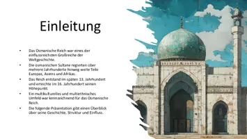 Vorschau - Präsentationen/Tafelbilder - Präsentation: Osmanisches Reich - Zeitalter der Neuzeit - Seite 1