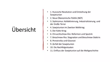 Vorschau - Präsentationen/Tafelbilder - UdSSR & Geschichte der Sowjetunion - Präsentation - Seite 1