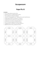 Vista previa - Juegos / Gamificación - Papa Pío XI (sala de escape) - Portada