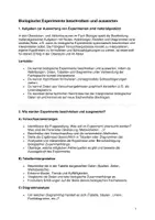 Vorschau - Merkblätter - Experimente beschreiben und auswerten - aber wie? (Materialgestützte Aufgaben) - Seite 1