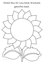 Vorschau - Mal- und Bastelvorlagen - Abschiedsgeschenk Sonnenblume - Fingerabdruckgeschenk - Seite 2