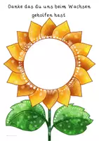 Vorschau - Mal- und Bastelvorlagen - Abschiedsgeschenk Sonnenblume - Fingerabdruckgeschenk - Seite 3
