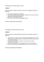 Vorschau - Arbeitsblätter - Tschick_Nachbereitende Aufgaben Theatervorstellung - Seite 1
