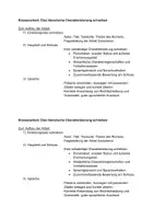 Vorschau - Arbeitsblätter - Tschick: Aufbau Charakterisierung - Deckblatt