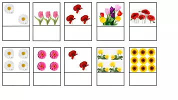 Vista previa - Tarjetas / Manipulativos - Contamos con la llegada de la primavera - página 1