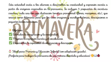 Vista previa - Hojas de trabajo - Historias de primavera - página 1