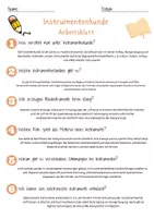 Vorschau - Arbeitsblätter - Instrumentenkunde Arbeitsblatt 7. & 8. Klasse Musikinstrumente AB mit Lösungen - Seite 2