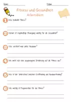 Vorschau - Arbeitsblätter - Fitness und Gesundheit Arbeitsblatt 7. & 8. Klasse Körper & Gesundheit AB mit Lösungen - Seite 1