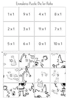 Vorschau - Arbeitsblätter - Materialpaket: Einmaleins Rechenpuzzle | 12 Puzzle | Ausmalbilder Halloween Edition - Seite 2