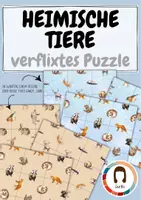 Vorschau - Spiele - Das verrückte Tier Puzzle | 3 Knobelspiele | Tiere im Winter - Deckblatt