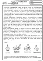 Vorschau - Arbeitsblätter - Frühblüher Sachtext Klasse 4, 5, 6, Lesetexte zum Leseverstehen - Seite 1