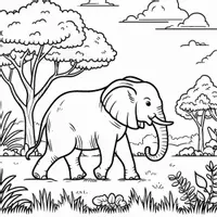 anteprima - Materiale per pittura e bricolage - Elefanti Disegni da colorare (50 illustrazioni da colorare) - Pagina 2