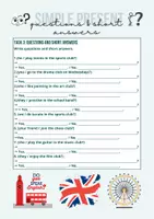 Vorschau - Arbeitsblätter - Simple Present - positive /negative statements, questions & short answers - Seite 1