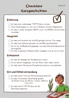 Vorschau - Merkblätter - Kurzgeschichte_ Checkliste Analyse - Deckblatt