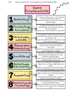 Vorschau - Arbeitsblätter - Forscherschritte - Deckblatt