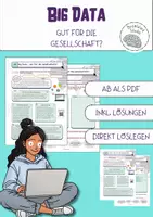Vorschau - Arbeitsblätter - Big Data - gut für die Gesellschaft? - Deckblatt