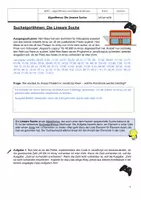 Vorschau - Arbeitsblätter - JavaScript - Lineare Suche (Algorithmus) Informatik - Seite 2