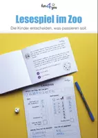 Vorschau - Stationenlernen - Besuch im Zoo - Lesespiel #homeschooling - Deckblatt