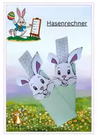 Vorschau - Mal- und Bastelvorlagen - Hasenrechner: Einmaleins autonom üben - Deckblatt