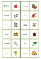 Vorschau - Spiele - Domino Lebensmittel Spanisch (Los Alimentos) - Seite 1