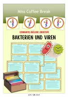 Vorschau - Merkblätter - Bakterien und Viren - Lernkartei - Deckblatt