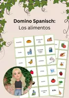 Vorschau - Spiele - Domino Lebensmittel Spanisch (Los Alimentos) - Deckblatt