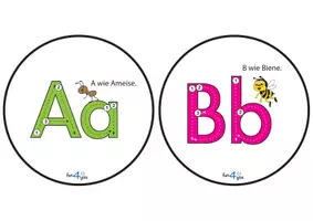 Vorschau - Stationenlernen - ABC Raupe Wandposter - Buchstabeneinführung - Seite 2