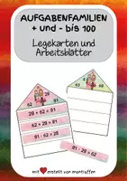 Vorschau - Arbeitsblätter - Aufgabenfamilien bis 100 - ein Freiarbeitsmaterial - Deckblatt