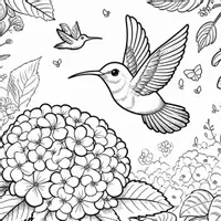 anteprima - Materiale per pittura e bricolage - Colibrì Disegni da colorare (52 illustrazioni da colorare) - Pagina 2
