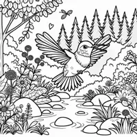 anteprima - Materiale per pittura e bricolage - Colibrì Disegni da colorare (52 illustrazioni da colorare) - Pagina 3