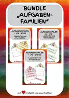 Vorschau - Arbeitsblätter - Bundle "Aufgabenfamilien" - Freiarbeitsmaterial zur Erarbeitung von Aufgabenfamilien im ZR bis 20, im ZR bis 100 und im kleinen Einmaleins - Deckblatt