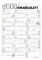 Vorschau - Merkblätter - Jobs | Vokabelblatt | Merkblatt - Seite 1