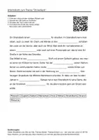 Vorschau - Arbeitsblätter - Arbeitsblätter zum Thema "Strandkorb" + Lösung & MP3 + - Deckblatt