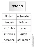 Vorschau - Fördermaterial/Inklusion - Karten - Wortfelder - sagen, gehen, sehen, machen - Seite 3