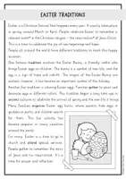 anteprima - Materiale di supporto/inclusione - Easter Traditions reading comprehension + grammar activities (English) / Tradizioni pasquali - attività di comprensione della lettura + grammatica (inglese) - Pagina 3