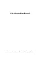 Vorschau - Stundenentwürfe - 2.Revision im Fach Deutsch "Hüter der Erinnerung" - Deckblatt