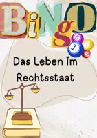 Vorschau - Arbeitsblätter - Demokratie & Gerechtigkeit – Das Rechtsstaat-Bingo - Deckblatt