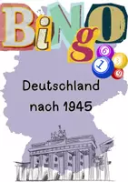Vorschau - Arbeitsblätter - Von Trümmern zur Einheit – Bingo Deutschland nach 1945 - Deckblatt