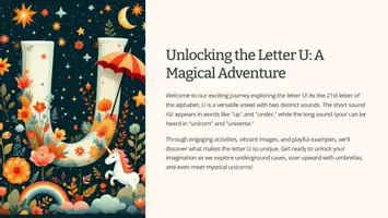 Vista previa - Presentaciones - Unlocking the Letter U - Portada