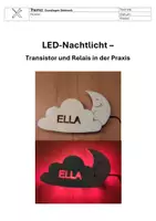 Vorschau - Arbeitsblätter - LED-Nachtlicht Materialpaket - Deckblatt