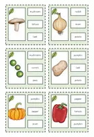 Vorschau - Bildkarten - Clip Cards: Vegetables (zweifach differenziert) - Seite 3