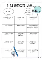 Vorschau - Spiele - Find someone who - weekend (+ simple past) (speaking activity) - Seite 1