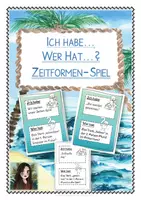 Vorschau - Spiele - Ich habe... Wer hat...? Zeitformen / Zeiten - Spiel mit Konjugation (inkl. zwei Varianten und auch in schwarz-weiß) - Deckblatt