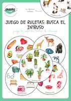 Vista previa - Tarjetas / Manipulativos - JUEGO DE RULETAS: BUSCA EL INTRUSO - Portada