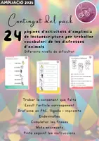 Vista previa - Hojas de trabajo - Ampliació Passatemps de Carnestoltes - página 1